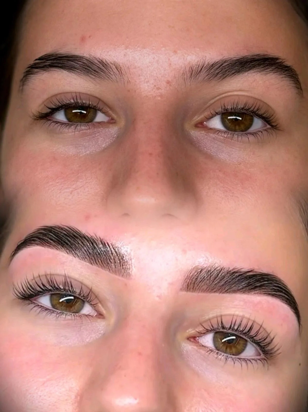 Brow lamination and lash lift before-and-after — Ultimate Brow and Lash Course by Ciara Daly Academy Sydney